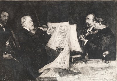 Joachim-kvartetten, 1904. av Ferdinand Schmutzer