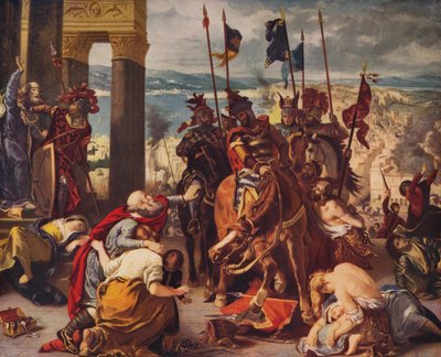 Korsfarernes inntog i Konstantinopel, 1840, c1915 av Ferdinand Victor Eugene Delacroix