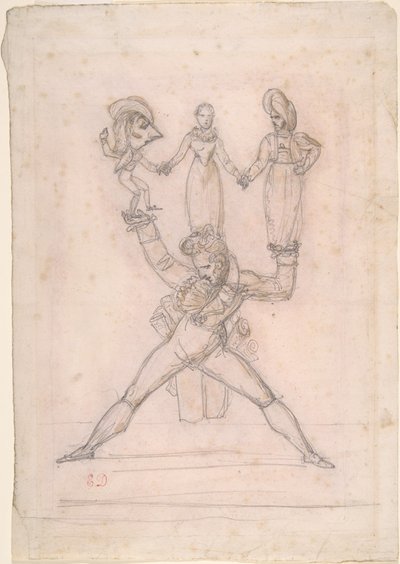 italiensk teater av Ferdinand Victor Eugene Delacroix