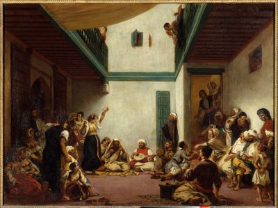 Jødisk bryllup i Marokko. Maleri av Eugene Delacroix (1798-1863) av Ferdinand Victor Eugene Delacroix