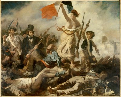 Liberty leader the People, 28. juli av Ferdinand Victor Eugene Delacroix