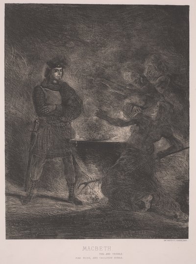 Macbeth (etsing) av Ferdinand Victor Eugene Delacroix