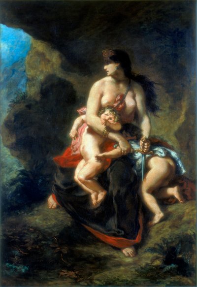 Medea, 1862 av Ferdinand Victor Eugene Delacroix