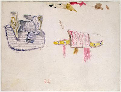 Studies of Arabic Saddles, ca. 1832 (akvarell) av Ferdinand Victor Eugene Delacroix