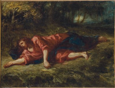 Kvalen i hagen, ca. 1849 av Ferdinand Victor Eugene Delacroix