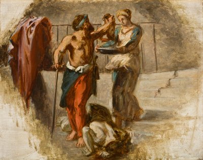 Halshuggingen av døperen Johannes, ca. 1838 av Ferdinand Victor Eugene Delacroix