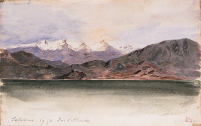 Spanias kyst ved Salabrina av Ferdinand Victor Eugene Delacroix