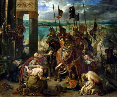 Korsfarernes inntog i Konstantinopel av Ferdinand Victor Eugene Delacroix