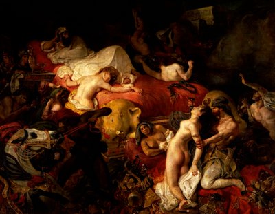 Sardanapalus død av Ferdinand Victor Eugene Delacroix