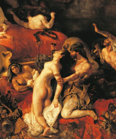 Sardanapalus død av Ferdinand Victor Eugene Delacroix