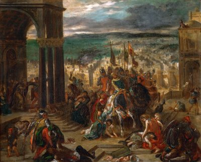 Korsfarernes inntog i Konstantinopel av Ferdinand Victor Eugene Delacroix