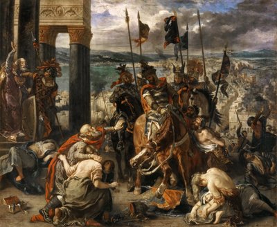Korsfarernes inntog i Konstantinopel av Ferdinand Victor Eugene Delacroix