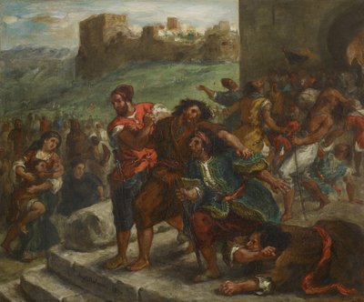 Fanatikerne i Tanger, 1857 av Ferdinand Victor Eugene Delacroix