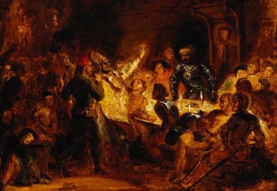 Mordet på biskopen av Liège, av Ferdinand Victor Eugene Delacroix