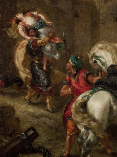 Voldtekten av Rebecca av Ferdinand Victor Eugene Delacroix