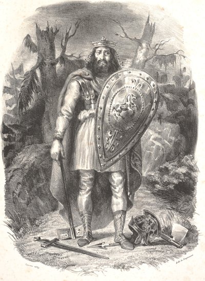 Uten tittel, gravert av Godefroy Engelmann av Ferdinand Victor Eugene Delacroix