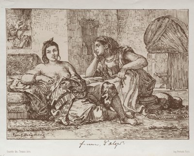 Kvinner i Alger, 1833. av Ferdinand Victor Eugene Delacroix