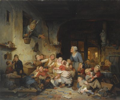 Landsbyskolen av Ferdinand de Braekeleer the Elder