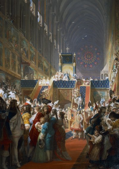 Louis XIV av Frankrike som mottar representanter for de sosiale klassene i Paris av Ferdinand the Elder Piloty