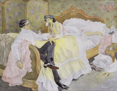 Karneval tirsdag (farge litho) av Ferdinand von Reznicek