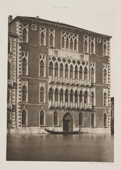 Foscari-palasset av Ferdinando Ongania