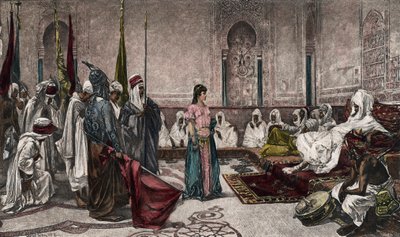 A Prisoner of State ved Alhambra (fargefotogravyr) av Ferencz Frans Eisenhut