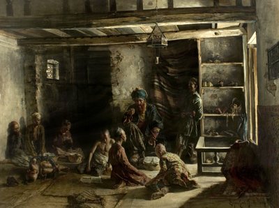 En orientalsk skole, 1885 av Ferencz Frans Eisenhut