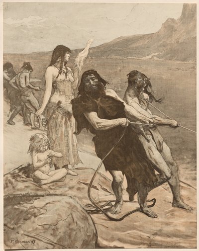 Lacustrine City, 1897. av Fernand Cormon