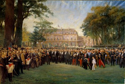 Mottakelse av ordførerne i Frankrike på Elysee 22. september av Fernand Cormon