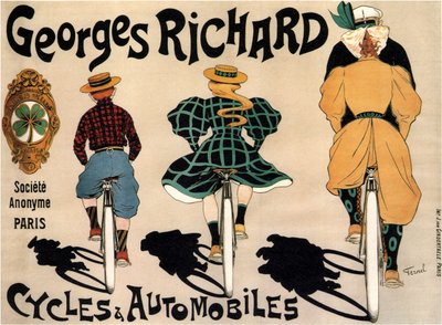 Sykler og biler Georges Richard, 1896 av Fernand Fernel