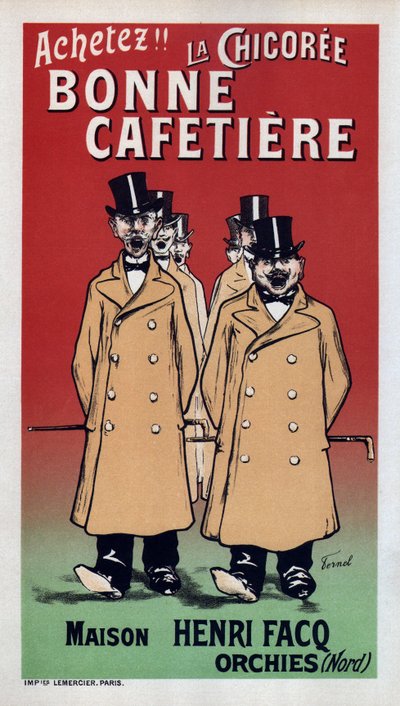 La Chicoree Bonne Cafetiere-plakat, 1899 av Fernand Fernel