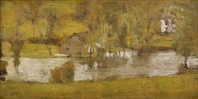 A Fosset; La Crue, 1881 av Fernand Khnopff