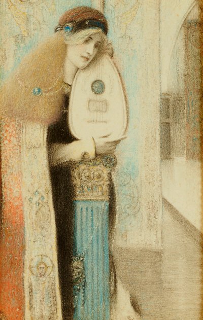 En musiker, ca. 1899 av Fernand Khnopff