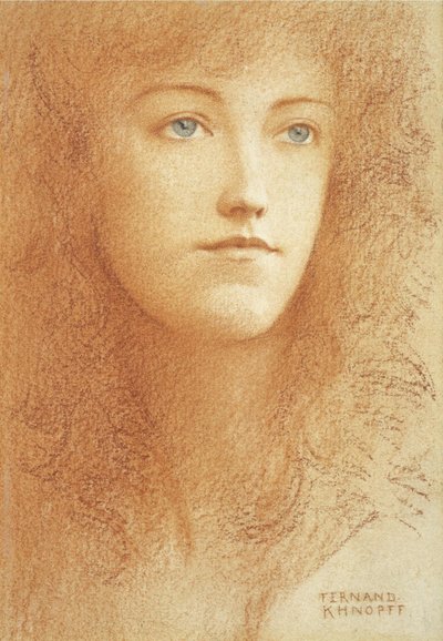 En ung engelsk kvinne av Fernand Khnopff