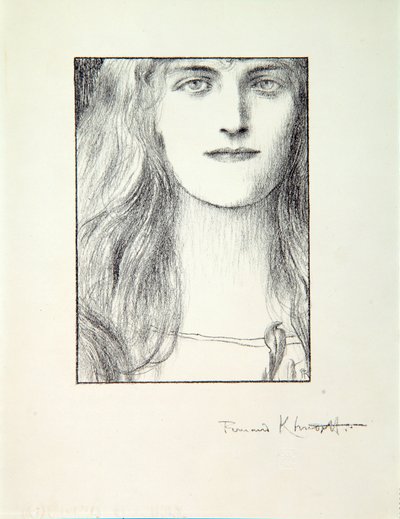 Leder for en kvinne, 1897 av Fernand Khnopff