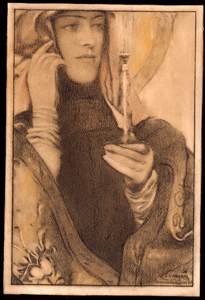 Røkelse, 1917 av Fernand Khnopff