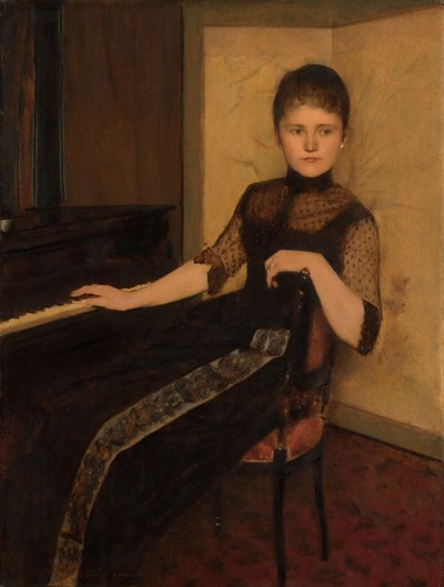 Portrett av hushjelp Maria Francisca Louisa Dommer van Poldersveldt Portrett av hushjelp Maria Francisca Louisa Dommer van Poldersveldt (Ubbergen 1848 - 1925 's-Hertogenbosch) av Fernand Khnopff