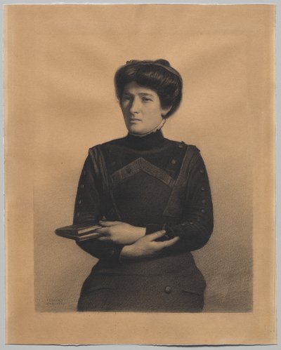 Portrett av Madame Jules Ricard, født Augustine Bulteau av Fernand Khnopff