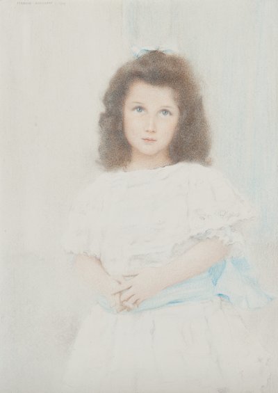 Portrett av en Renée Lambert de Rothschild, datter av grunnleggeren av Lambert-banken, 1907 av Fernand Khnopff
