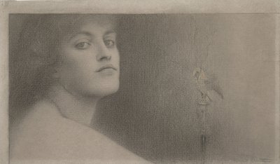 Studie for lOffrande The Offering, 1891 av Fernand Khnopff