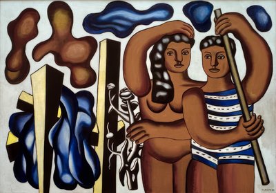 Adam og Eva (studie) av Fernand Leger