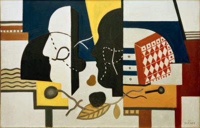 De to profilene av Fernand Leger