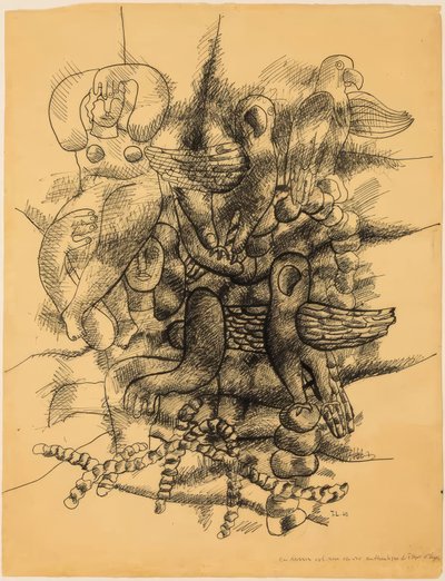 Kvinner og fugler av Fernand Leger