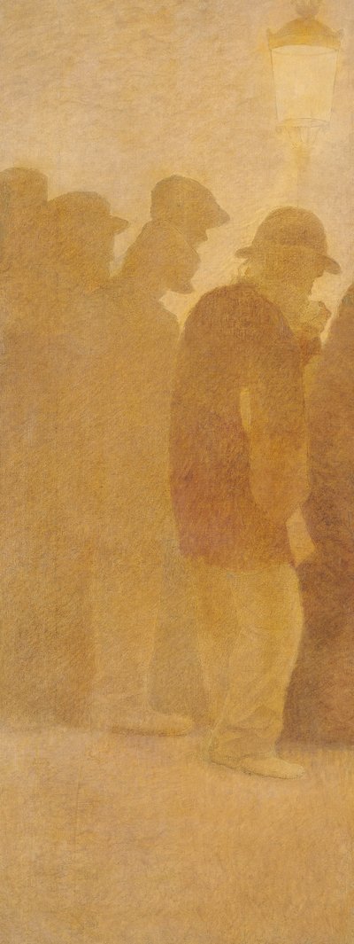 The Mouthful of Bread, Waiting in Line, studie for «Charity» av Fernand Pelez