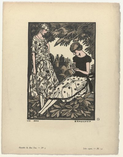 Gazette du Bon Ton, 1920 - nr. 5, pl. 34: Litt mye av Fernand Siméon