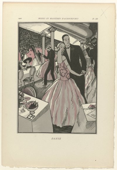 Dagens moter og manerer, 1922, Pl. 3: Dans av Fernand Siméon