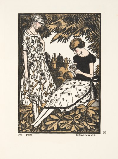 A Little, Many, from a Collection of Fashion Plates, 1920 (stensiltrykk) av Fernand Siméon