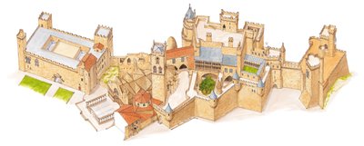Olite slott. Navarra, Spania av Fernando Aznar Cenamor