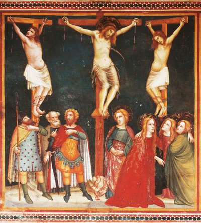 Korsfestelse (fresko) av Ferrer Bassa