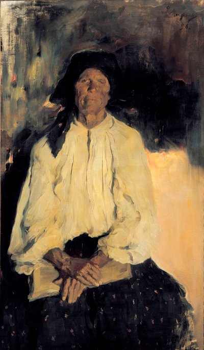 Portrett av en gammel dame av Filipp Andreevich Maliavin